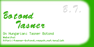 botond tasner business card